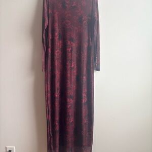 SHEIN Elegant by Floral Long Sleeve Dress
